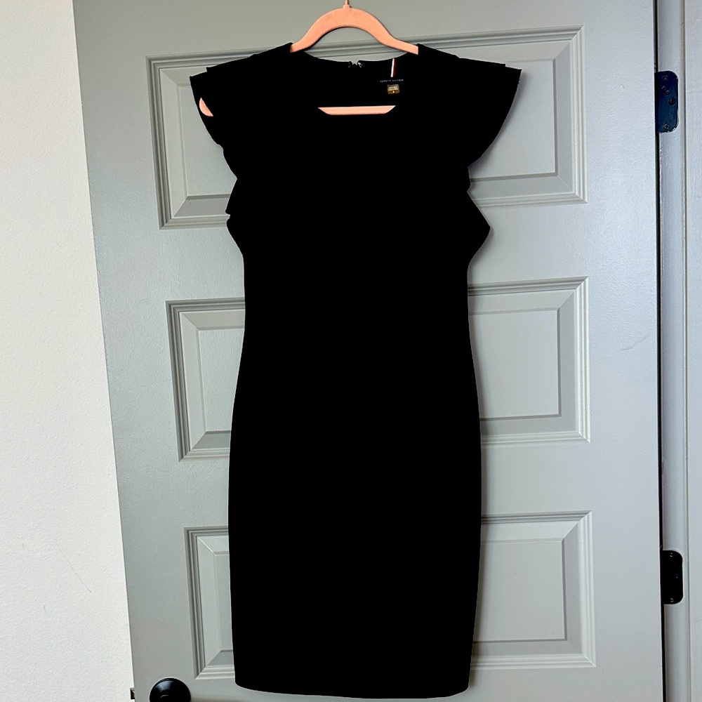 Tommy Hilfiger Black Cap Sleeve Dress